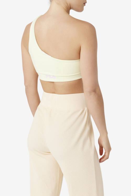 Fila Kady Asymmetric Bra Naisten Topit Keltainen | Fila032IQ