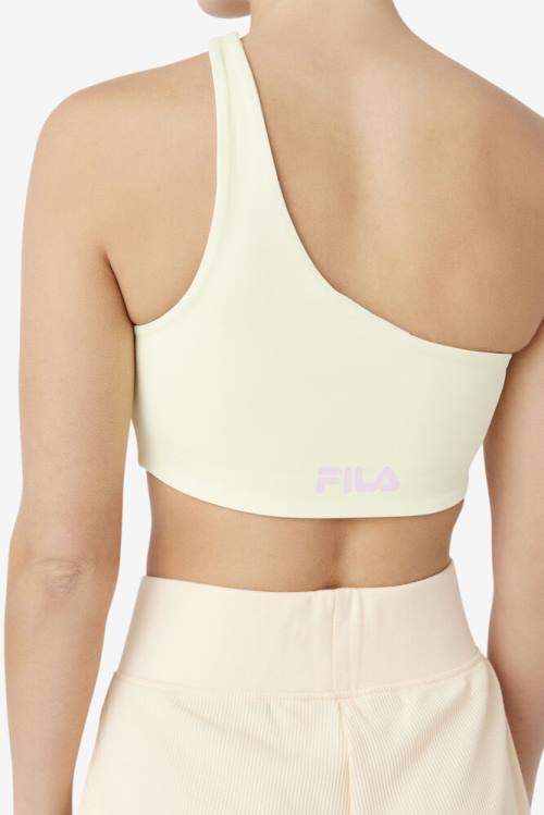 Fila Kady Asymmetric Bra Naisten Topit Keltainen | Fila032IQ