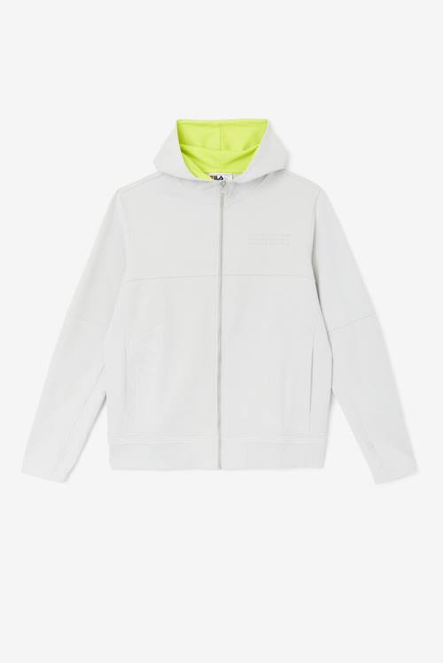 Fila Kayra Full Zip Miesten Huppari Harmaat Vaaleanvihreä | Fila051FD