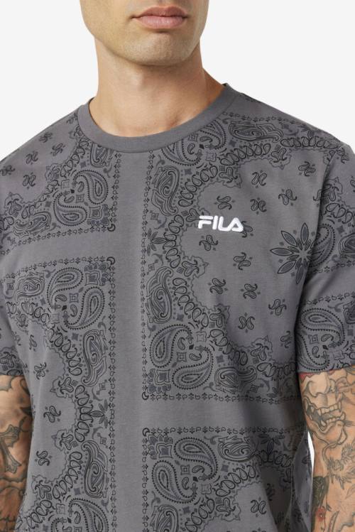 Fila Kensico Tee Miesten T Paidat Harmaat | Fila798EQ