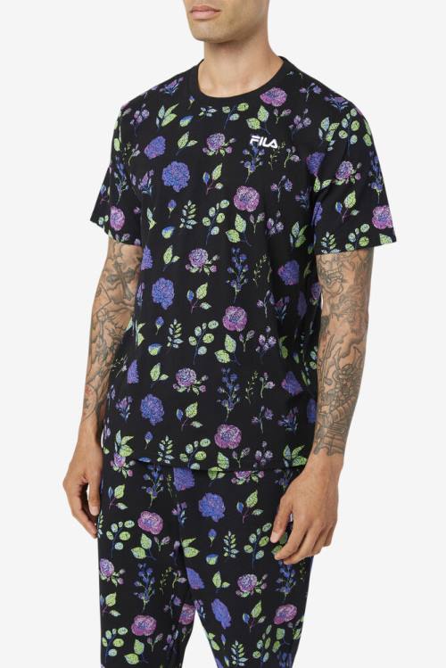 Fila Kensico Tee Miesten T Paidat Mustat | Fila735QH