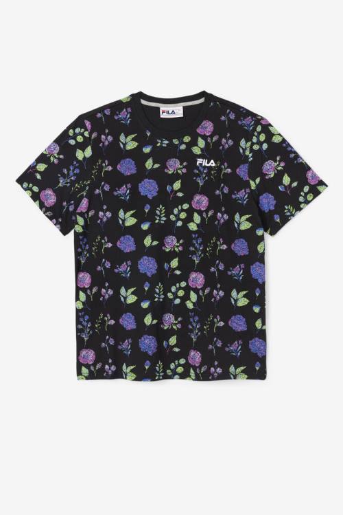 Fila Kensico Tee Miesten T Paidat Mustat | Fila735QH