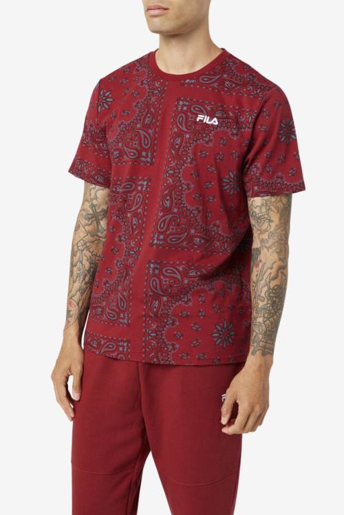 Fila Kensico Tee Miesten T Paidat Punainen | Fila546JH