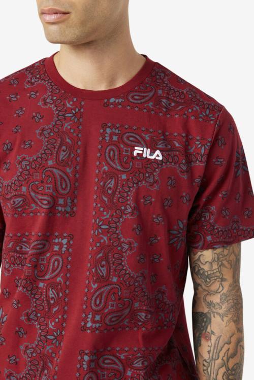Fila Kensico Tee Miesten T Paidat Punainen | Fila546JH