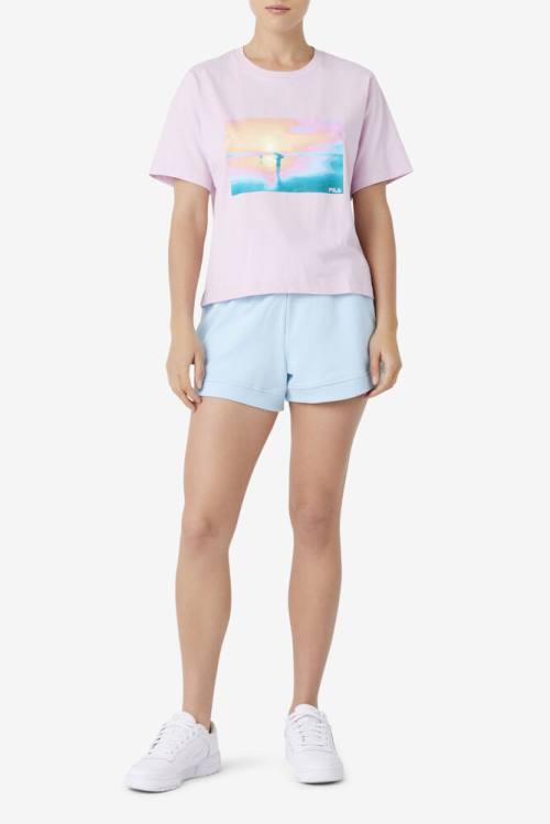 Fila Kenzie Tee Naisten T Paidat Violetit | Fila587EI