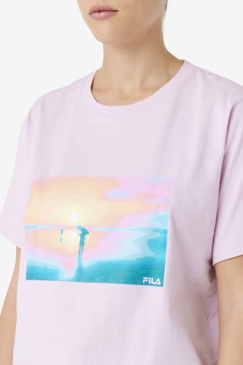 Fila Kenzie Tee Naisten T Paidat Violetit | Fila587EI