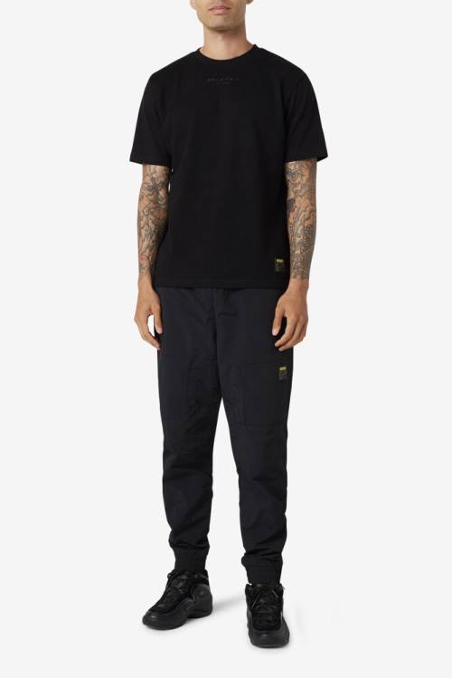 Fila Kirk Waffle Knit Tee Miesten T Paidat Mustat | Fila204YM