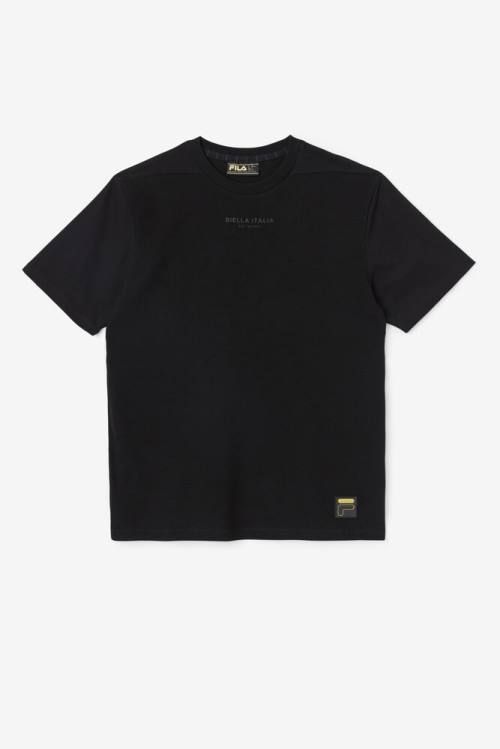 Fila Kirk Waffle Knit Tee Miesten T Paidat Mustat | Fila204YM