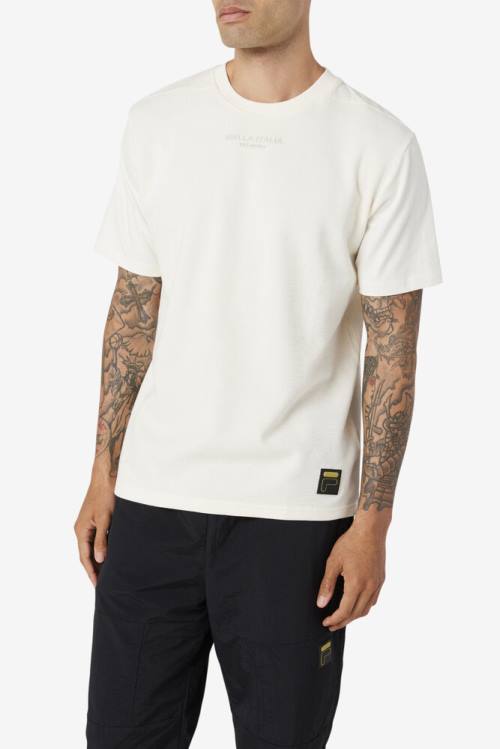 Fila Kirk Waffle Knit Tee Miesten T Paidat Valkoinen | Fila681LR