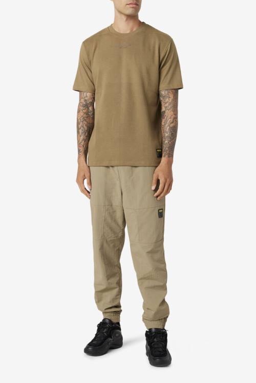 Fila Kirk Waffle Knit Tee Miesten T Paidat Vihreä | Fila817JC