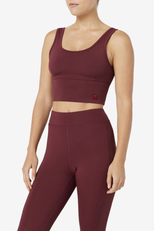 Fila Kora Bra Naisten Topit Ruskea | Fila041YR