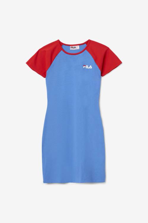 Fila Kyra Naisten Mekko Vaaleansininen Punainen | Fila326CW