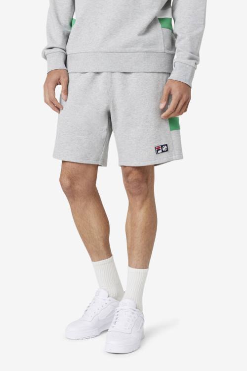 Fila Langlen Miesten Shortsit Vaaleanharmaat Valkoinen | Fila703HZ