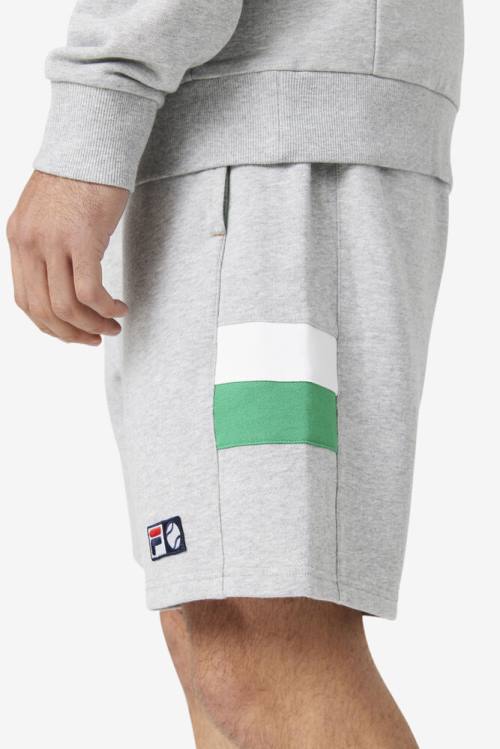 Fila Langlen Miesten Shortsit Vaaleanharmaat Valkoinen | Fila703HZ