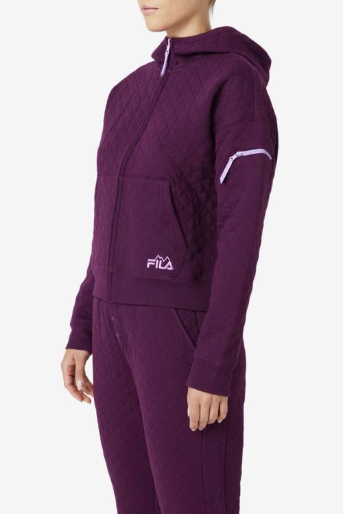 Fila Leilani Quilted Naisten Takki Viininpunainen | Fila371JU