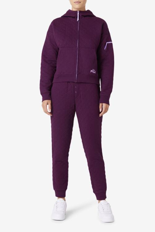 Fila Leilani Quilted Naisten Takki Viininpunainen | Fila371JU
