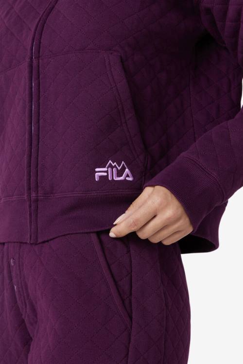 Fila Leilani Quilted Naisten Takki Viininpunainen | Fila371JU