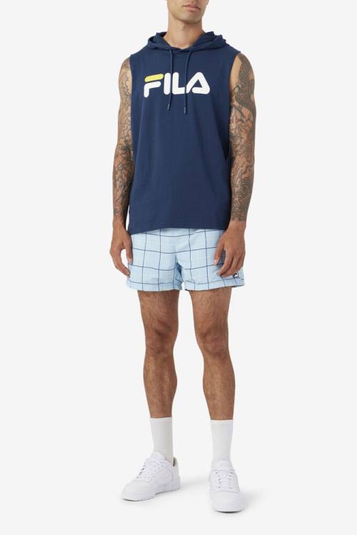 Fila Linecall Swim Miesten Shortsit Sininen Laivastonsininen Keltainen | Fila736PN