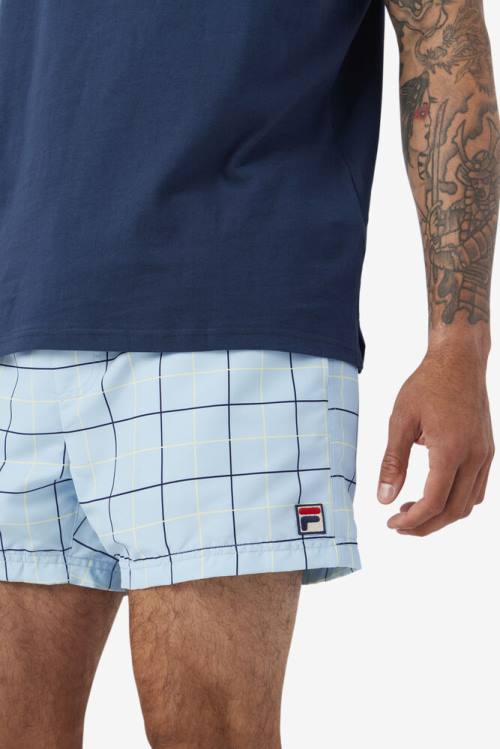 Fila Linecall Swim Miesten Shortsit Sininen Laivastonsininen Keltainen | Fila736PN