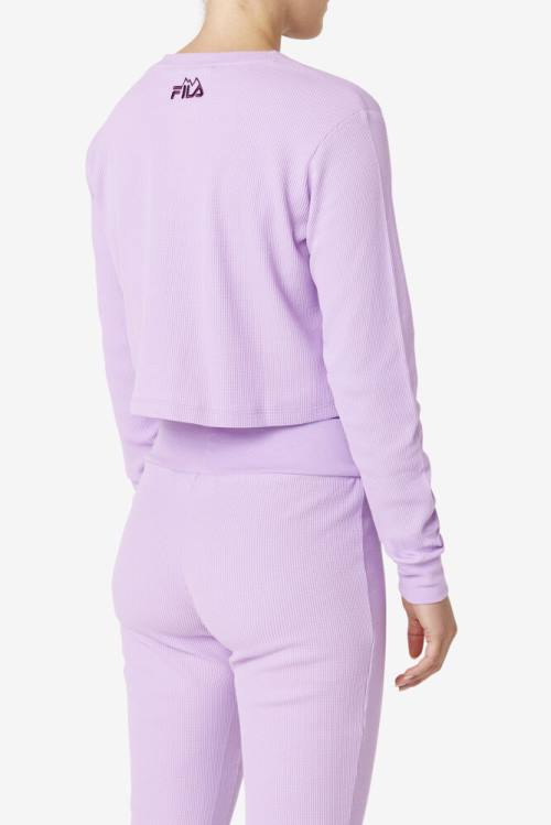 Fila Liza Thermal Henley Naisten Puserot Vaaleanvioletit | Fila305UV