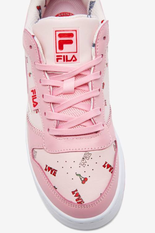 Fila Lnx-100 Chain Stitch Naisten Tennarit Koralli Pinkki Valkoinen | Fila649NE