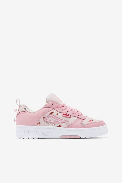 Fila Lnx-100 Chain Stitch Naisten Tennarit Koralli Pinkki Valkoinen | Fila649NE