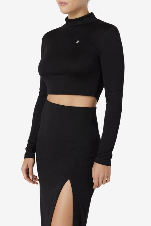 Fila Luise Turtleneck Naisten Topit Mustat | Fila361HM