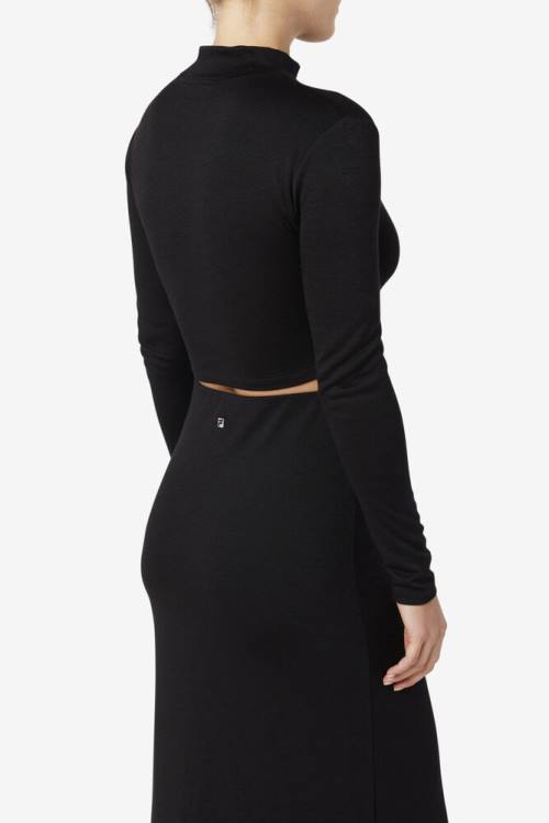 Fila Luise Turtleneck Naisten Topit Mustat | Fila361HM