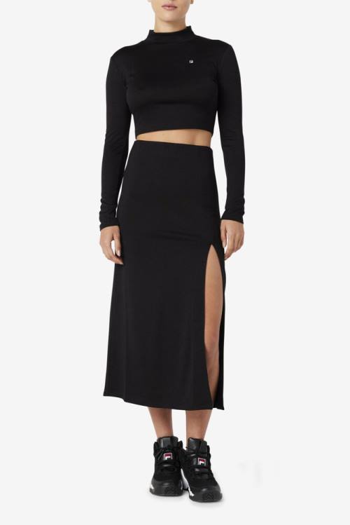 Fila Luise Turtleneck Naisten Topit Mustat | Fila361HM