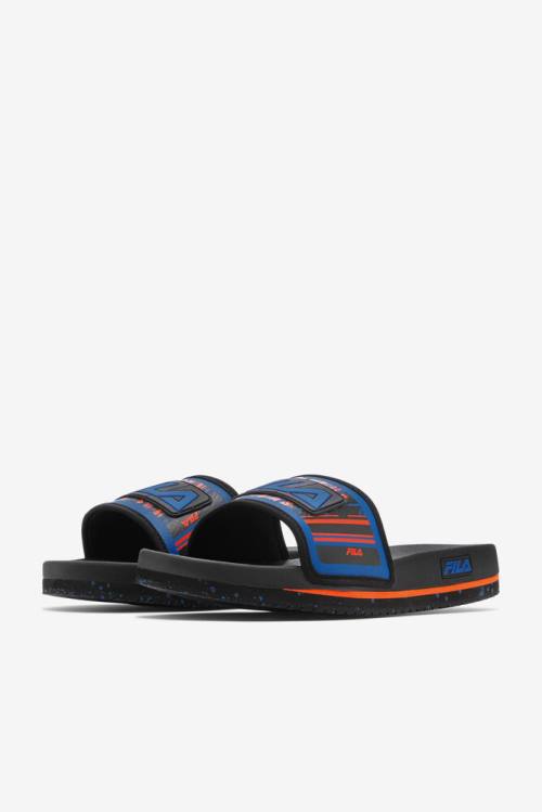 Fila Lunar Miesten Rantasandaalit Mustat Sininen Punainen Oranssi | Fila268NO