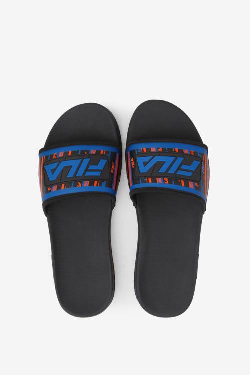 Fila Lunar Miesten Rantasandaalit Mustat Sininen Punainen Oranssi | Fila268NO