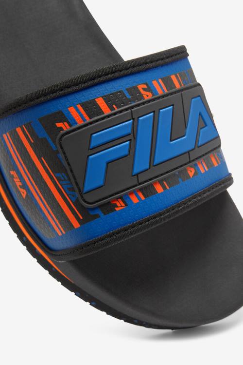 Fila Lunar Miesten Rantasandaalit Mustat Sininen Punainen Oranssi | Fila268NO