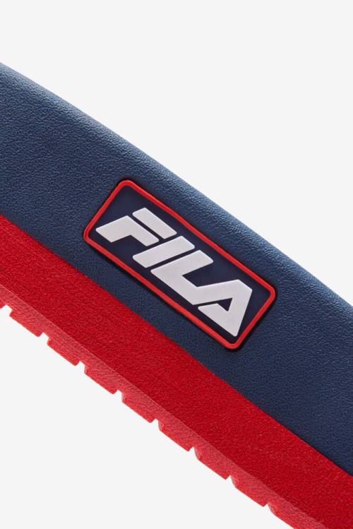 Fila Lunar Miesten Rantasandaalit Sininen Punainen Valkoinen | Fila862DR