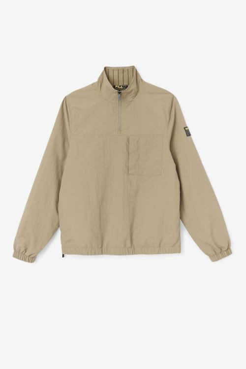 Fila Magnus 1/4 Zip Track Miesten Takki Vihreä | Fila379ZF