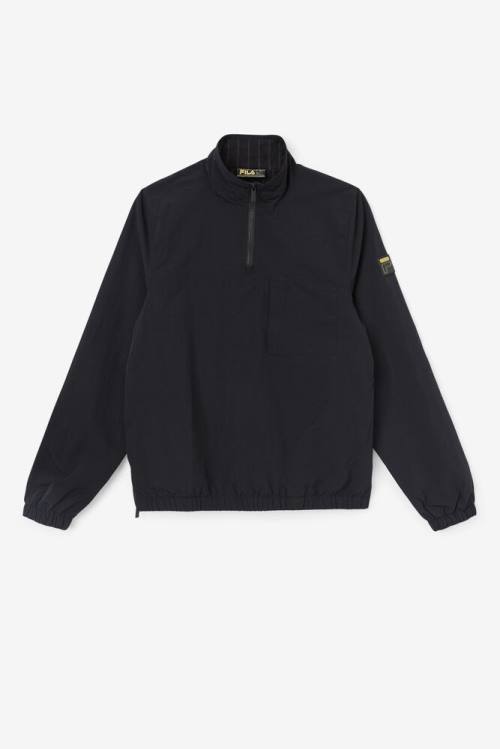 Fila Magnus 1/4 Zip Track Miesten Takki Mustat | Fila876DV