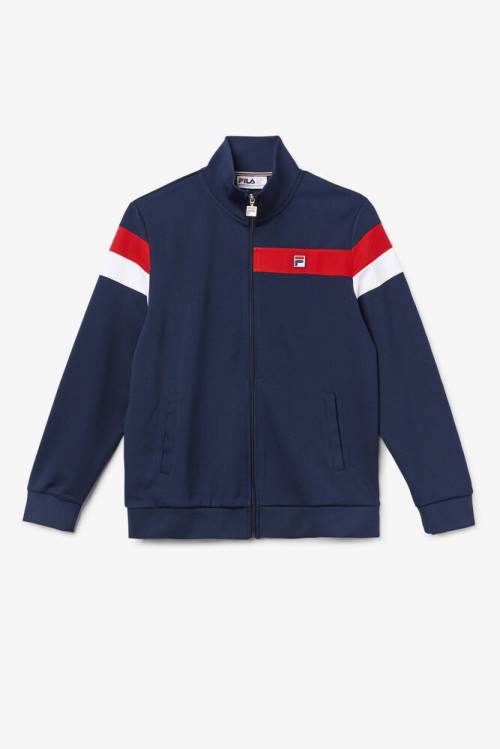 Fila Malcolm Track Miesten Takki Laivastonsininen Punainen Valkoinen | Fila945QC