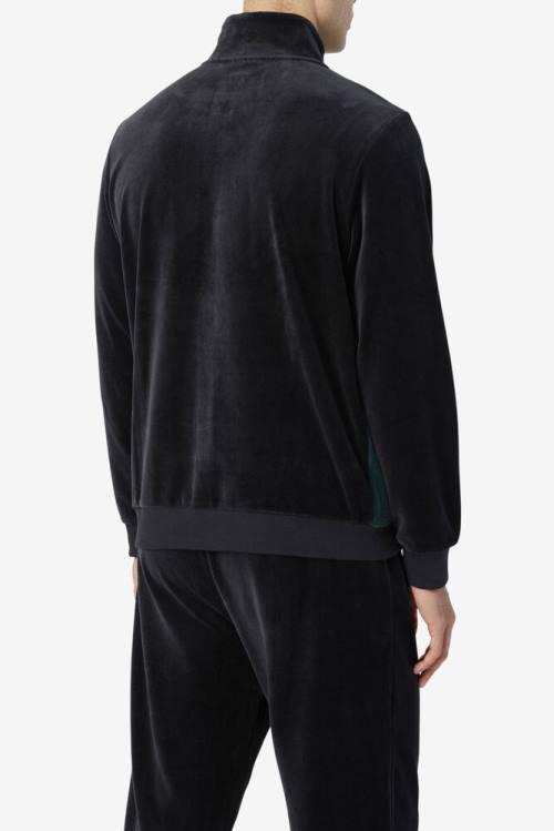 Fila Marten Velour Miesten Takki Mustat | Fila564TL