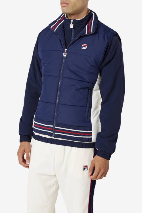 Fila Matias Vest Miesten Takki Laivastonsininen | Fila530TG