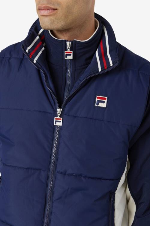 Fila Matias Vest Miesten Takki Laivastonsininen | Fila530TG