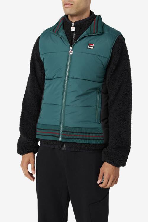 Fila Matias Vest Miesten Takki Mustat | Fila372YP