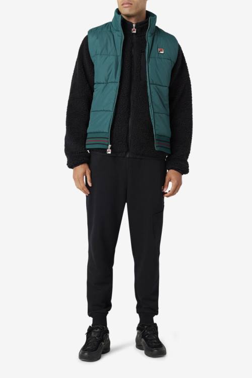 Fila Matias Vest Miesten Takki Mustat | Fila372YP