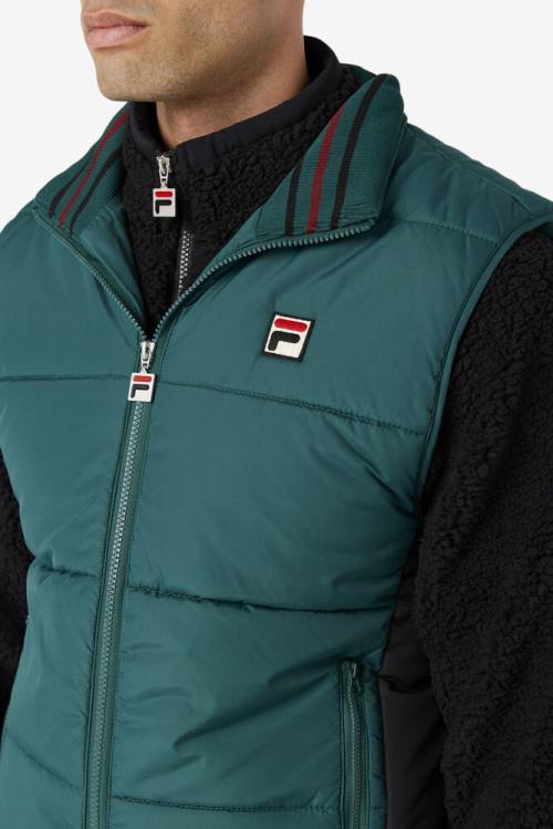 Fila Matias Vest Miesten Takki Mustat | Fila372YP