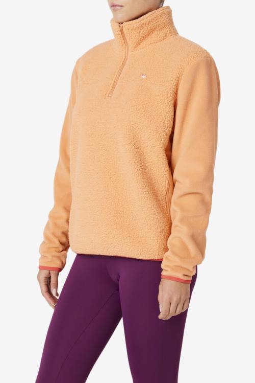 Fila Meadow Quarter Zip Pullover Naisten Puserot Oranssi | Fila824SU