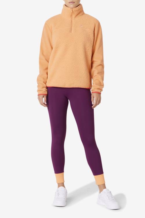 Fila Meadow Quarter Zip Pullover Naisten Puserot Oranssi | Fila824SU