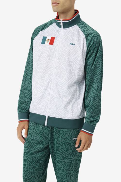 Fila Mexico Track Naisten Takki Valkoinen Punainen | Fila395XB