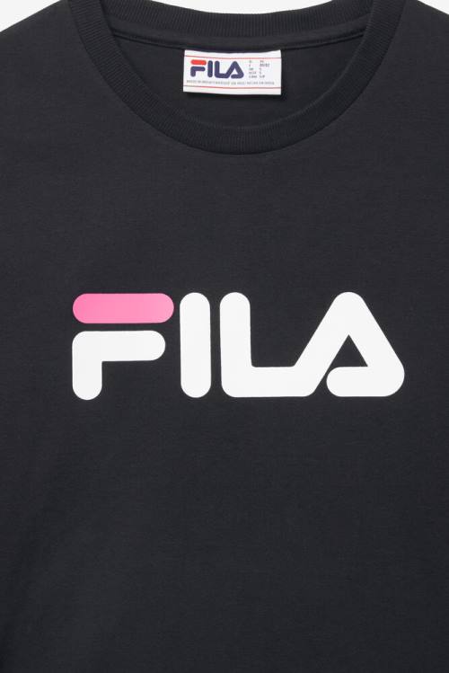 Fila Miss Eagle Tee Naisten T Paidat Mustat Valkoinen Pinkki | Fila672ER