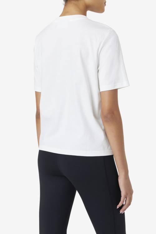 Fila Miss Eagle Tee Naisten T Paidat Valkoinen Pinkki Violetit | Fila056KT
