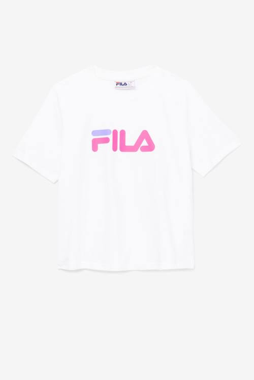 Fila Miss Eagle Tee Naisten T Paidat Valkoinen Pinkki Violetit | Fila056KT