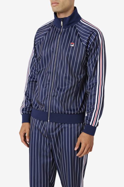 Fila Mitch Track Miesten Takki Laivastonsininen Valkoinen | Fila423WA