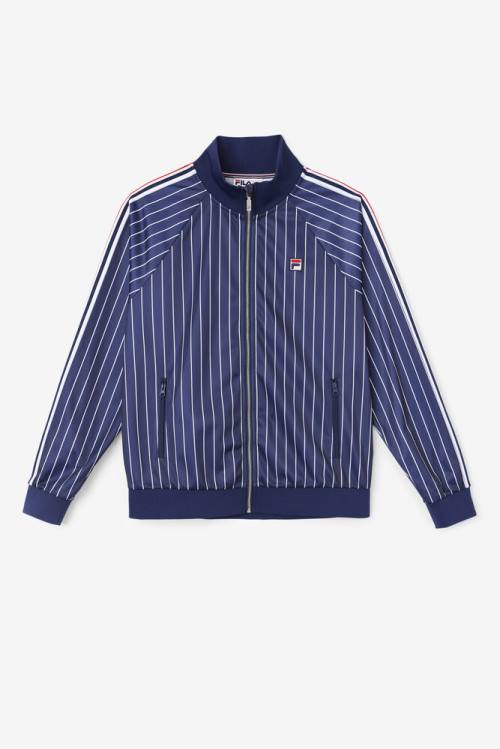 Fila Mitch Track Miesten Takki Laivastonsininen Valkoinen | Fila423WA